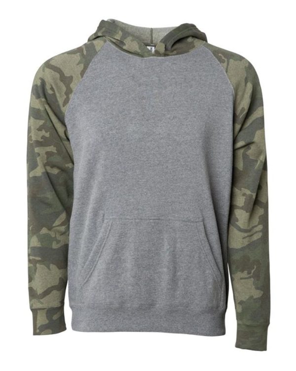 Independent Trading Co. PRM15YSB Nickel Heather/ Forest Camo