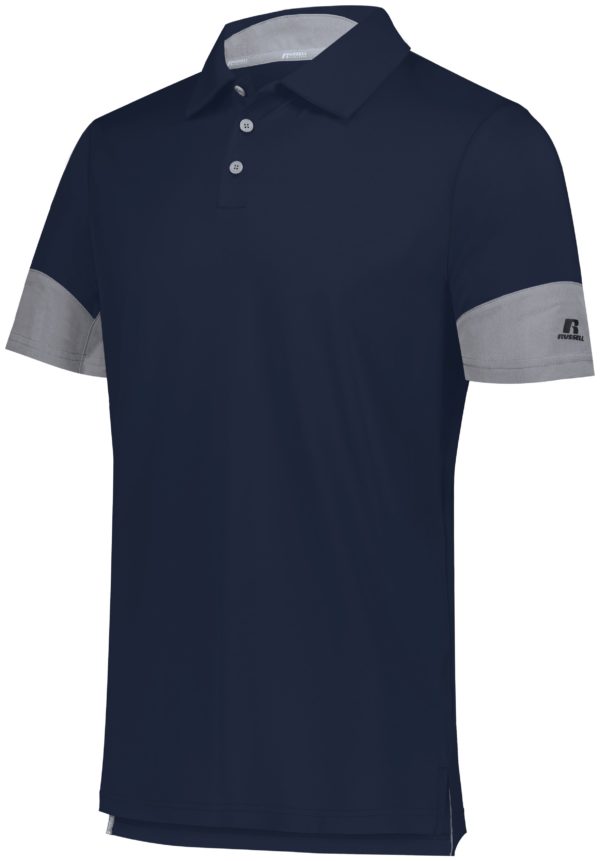 Russell HYBRID POLO NAVY/STEEL