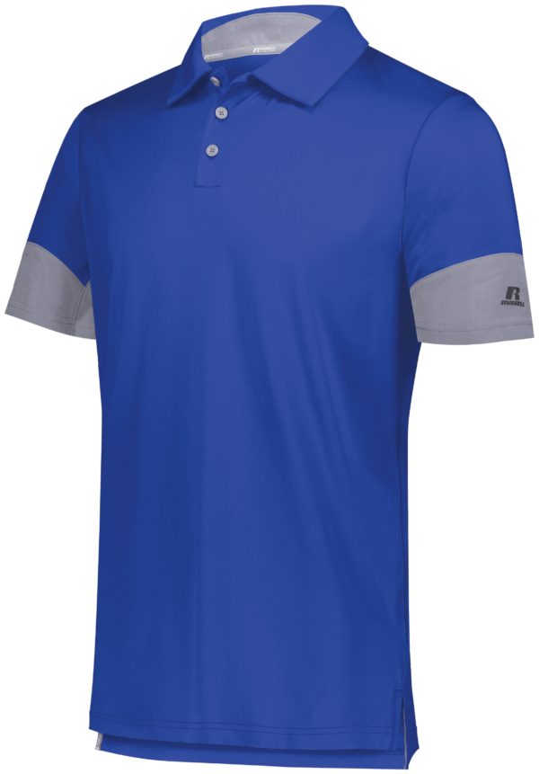 Russell HYBRID POLO ROYAL/STEEL